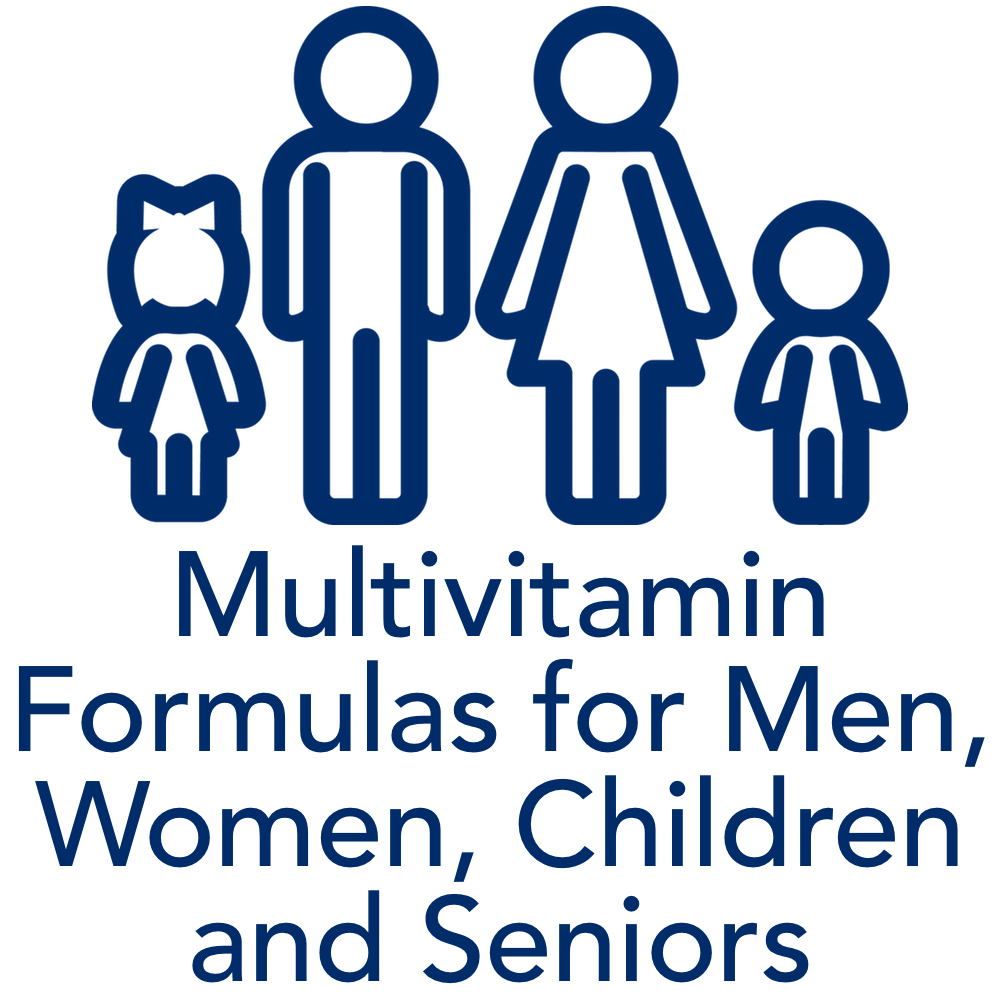 multivitamins for men, women, children and seniors